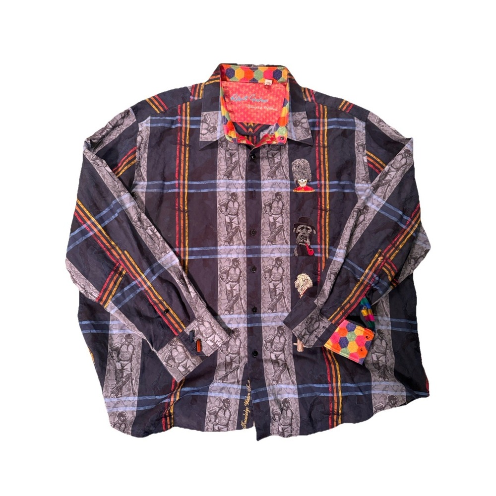 Men's Robert Graham Limited Edition Howzat Cricket Button down size 4XL